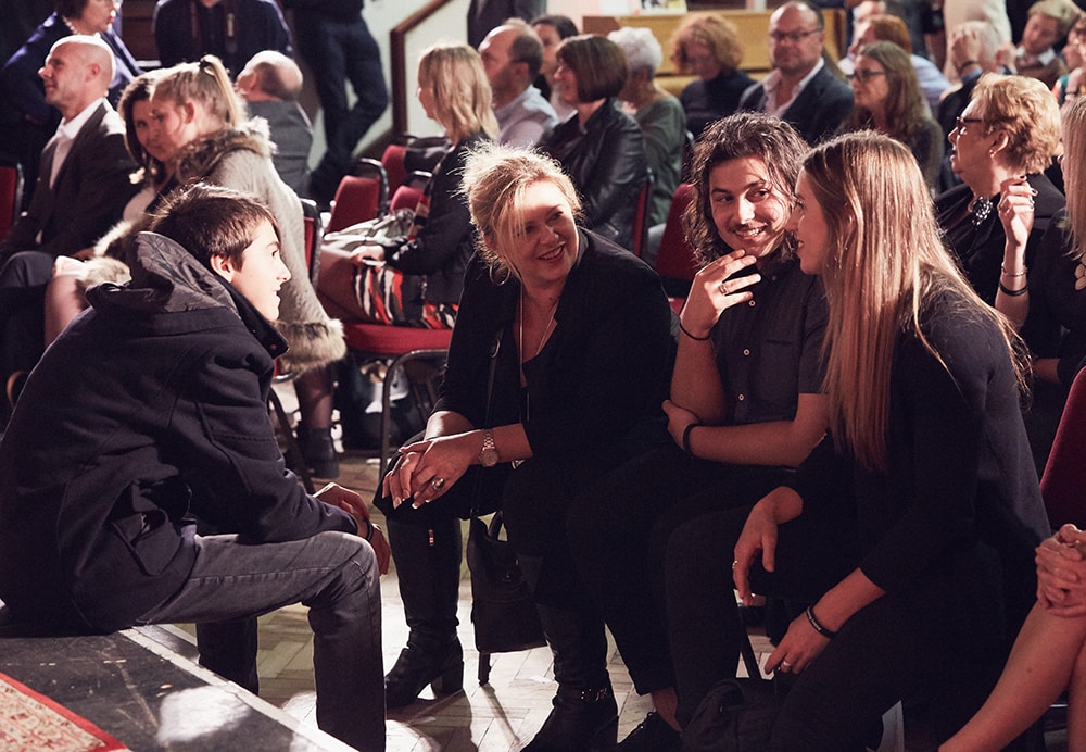 Guests at the graduation ceremony in Studio Two