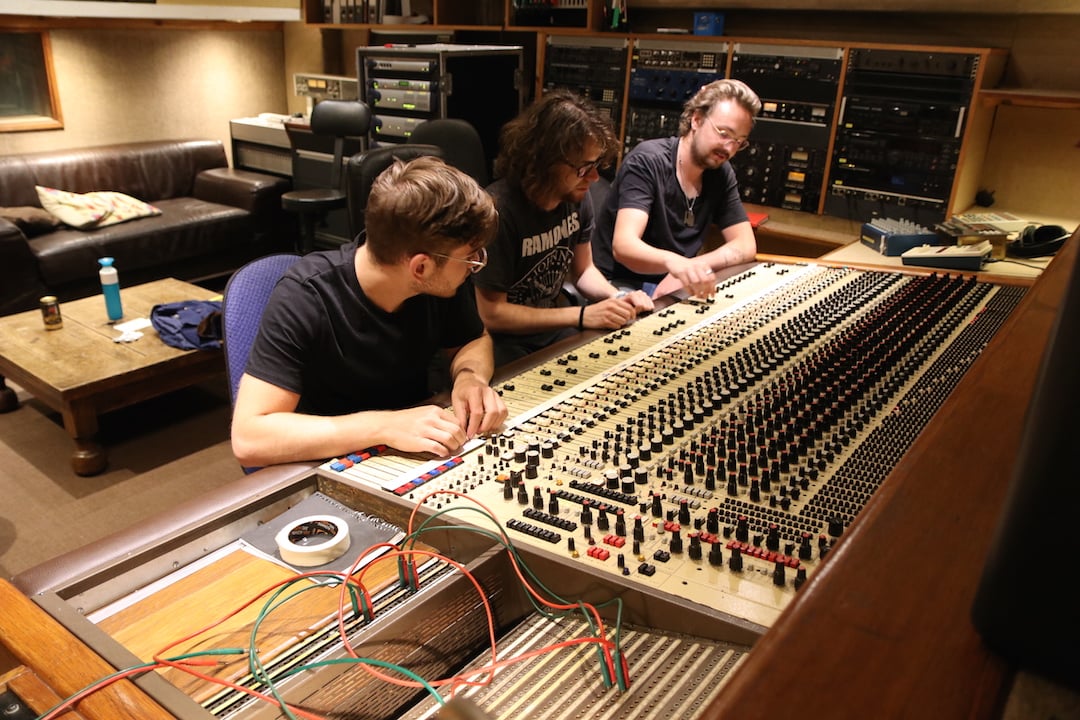 Students in the Quadrangle studio