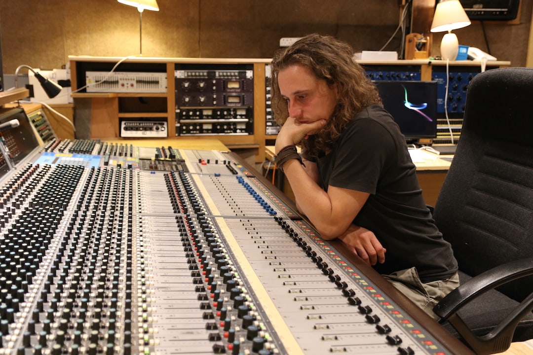 Audio lecturer Anthony Maes joined the group to Rockfield