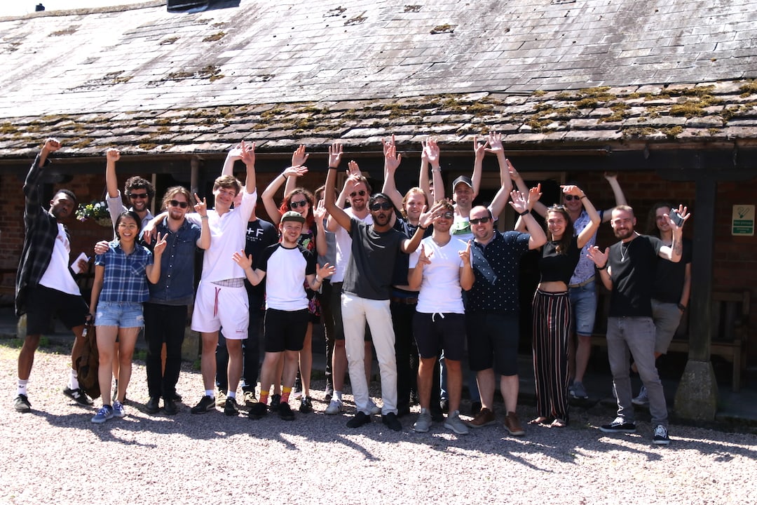 The whole bunch at Rockfield. It was a magical weekend.