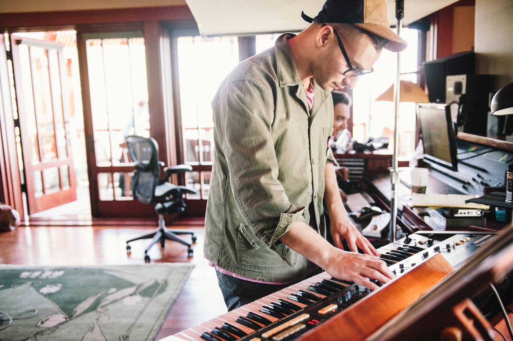 Jack Antonoff in his studio